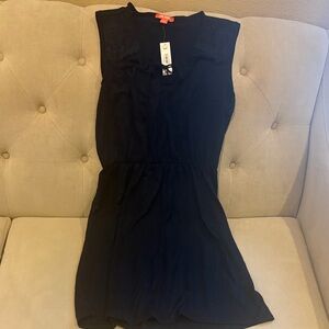 Joe Fresh Black Lace Detail Mini Dress